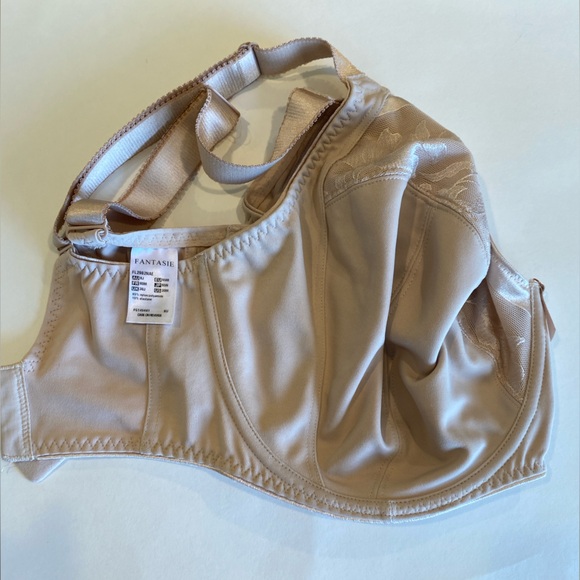 30M Fantasie 2982 UK 30J Nude Bra VGUC Wide Straps Rose Gold Loop Bow FL2982NAE - Picture 9 of 16